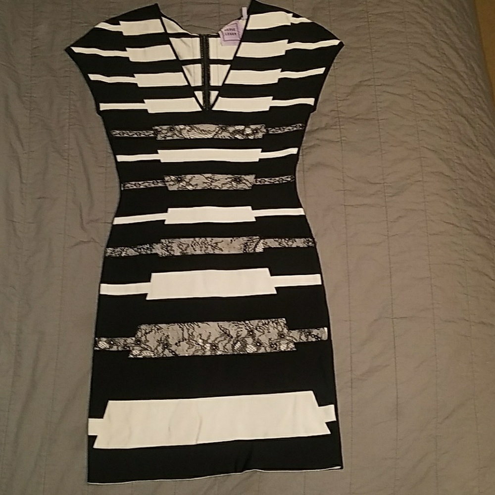 Herver Leger  striped dress